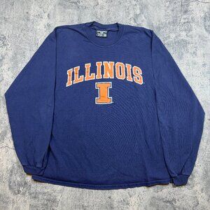 Vintage Navy Blue Illinois University Steve & Barry's Size Medium March Madness